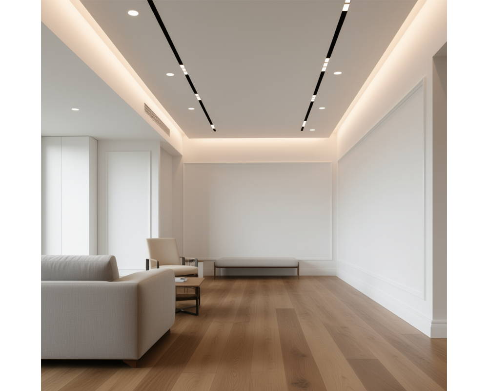 Плинтус ПОЛИСТИРОЛ HI WOOD B80C 80мм х 11мм х 2,0м. Окраска включена в стоимость