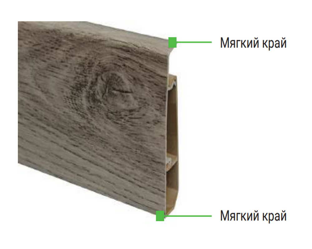 Плинтус ПВХ MAGIC STIСK 77мм 2,2 м MS13 Тали