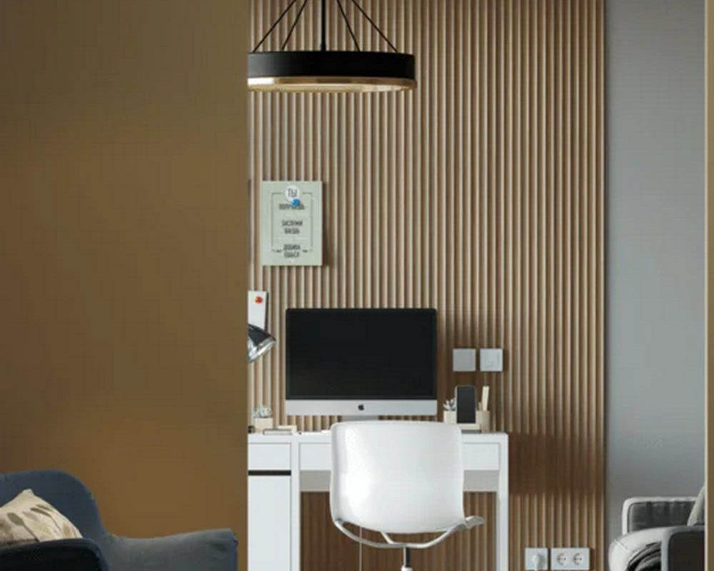 Панель МДФ ACUPAN 61.08.122506.92 волны 12х122х2760 мм Орех светлый