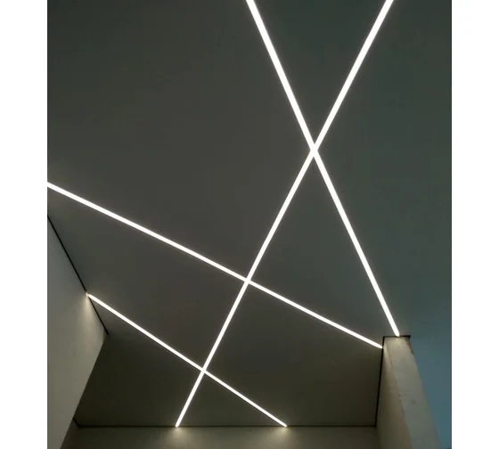 Алюминиевый профиль для светодиодной подсветки Волшебная палочка. Чёрный матовый