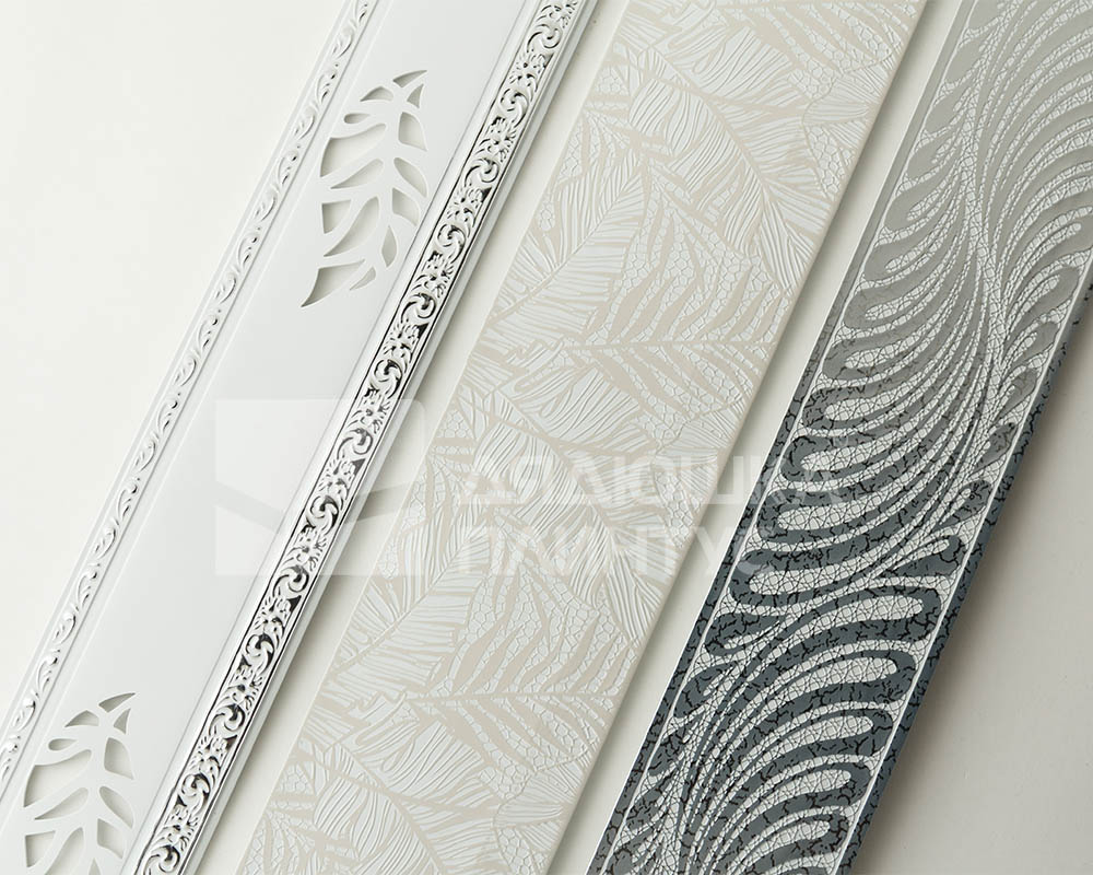 Планка ПВХ Арабеска МАГЕЛЛАН 7см 25м Белый лак. Цена за 1 метр