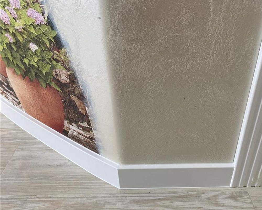 Плинтус ХДФ Dollken Cubu Flex Life 80мм х 2,5 м 1005 Белый RAL 9003