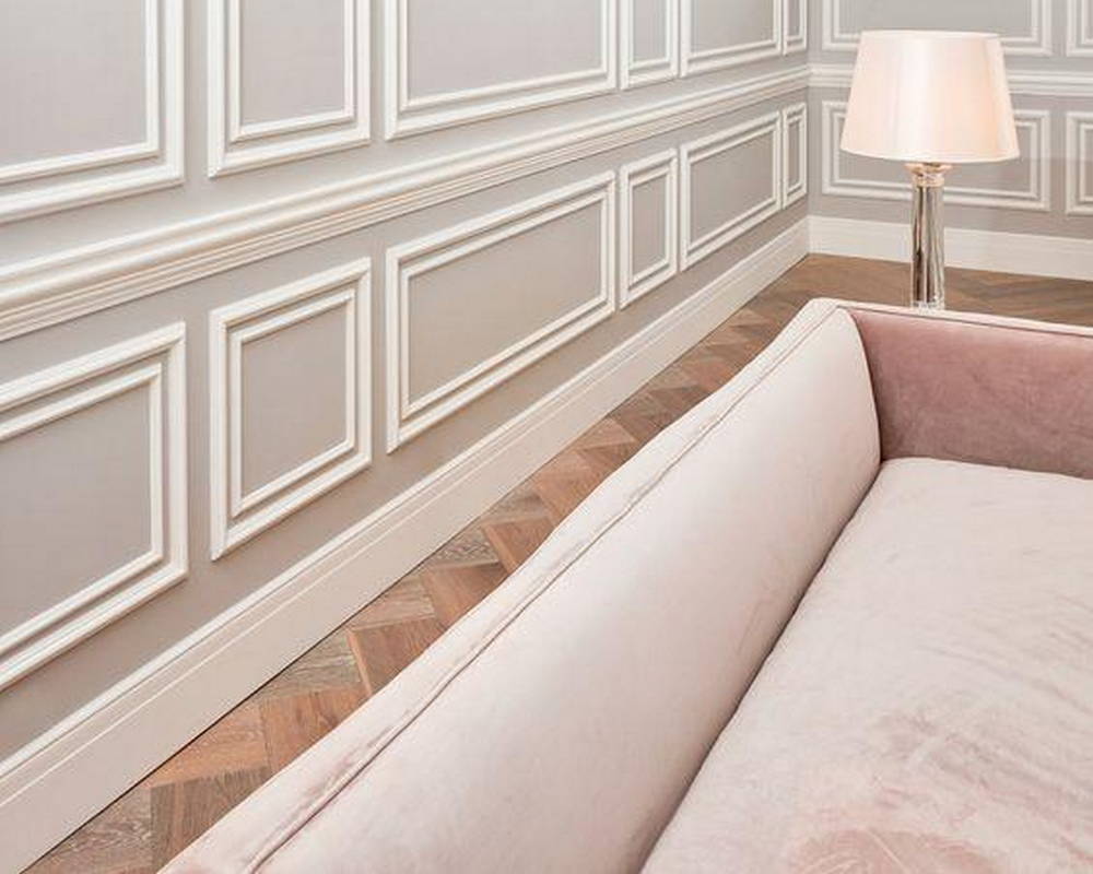 Плинтус из полистирола высокой плотности NMC Wallstyl FL1 Белый