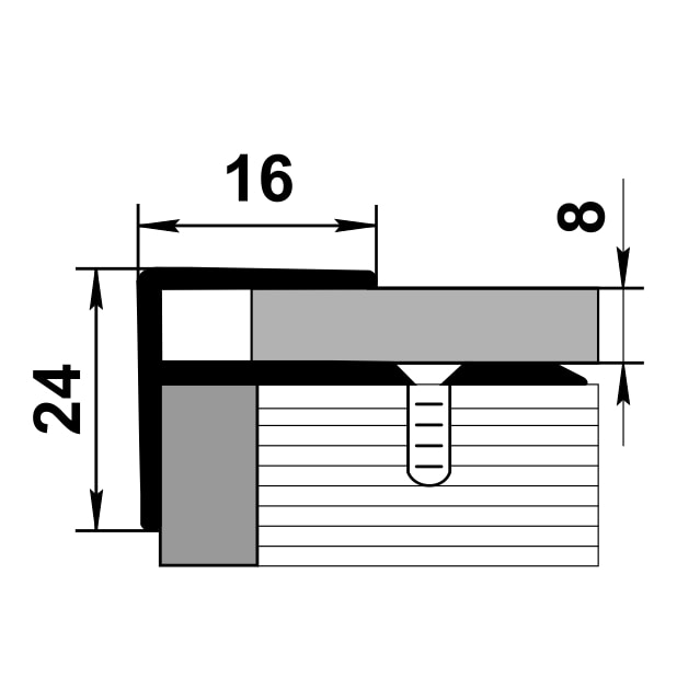 Профиль угловой ПУ 15.2700.289 Клен беленый