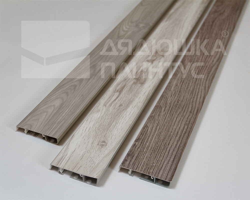 Плинтус ПВХ Cezar матовый с мягким краем HI-LINE PRESTIGE 145 Дуб ричмонд