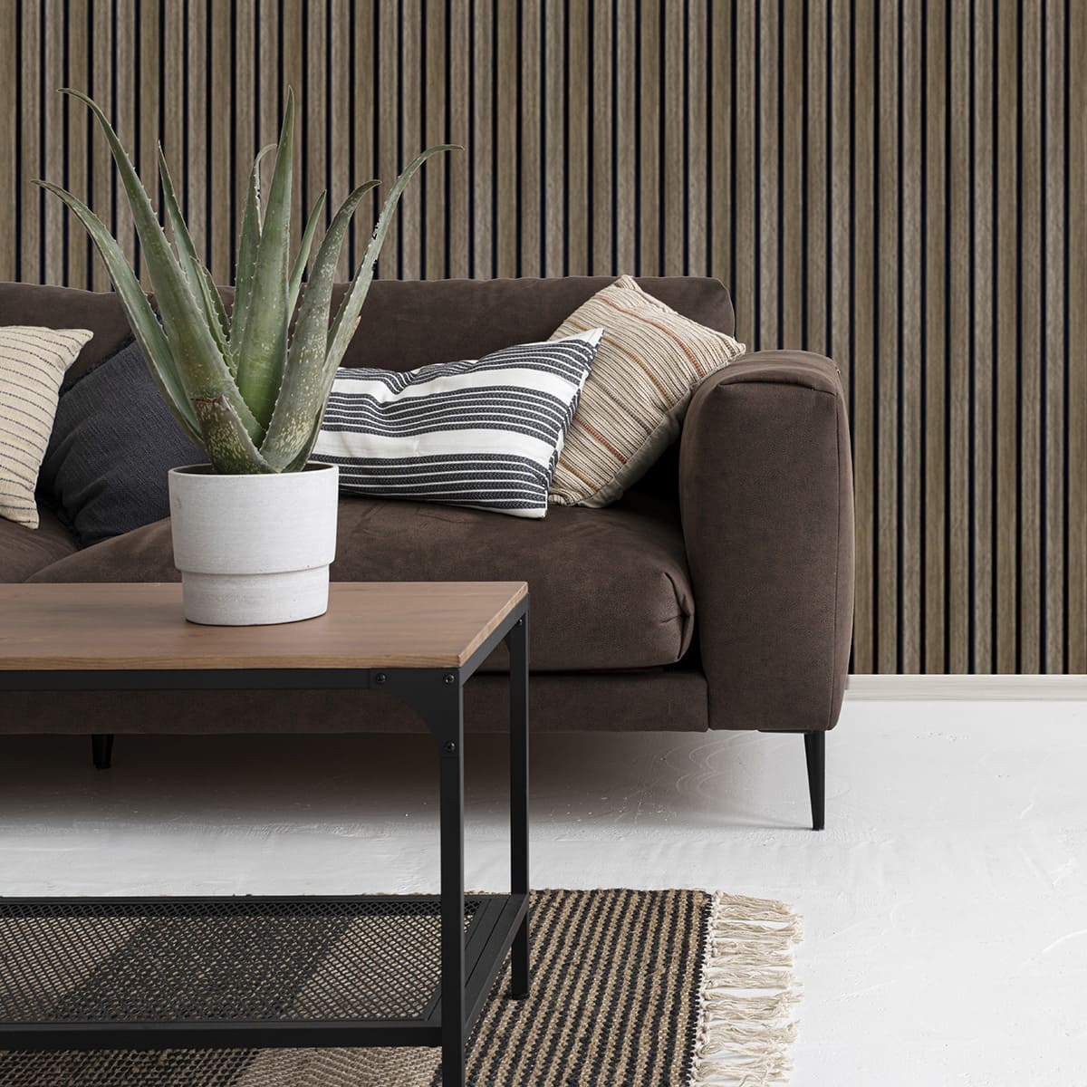 Панель вспененный полистирол ГРЕЙС 3D RAIL 120*2700 мм.  Кедр