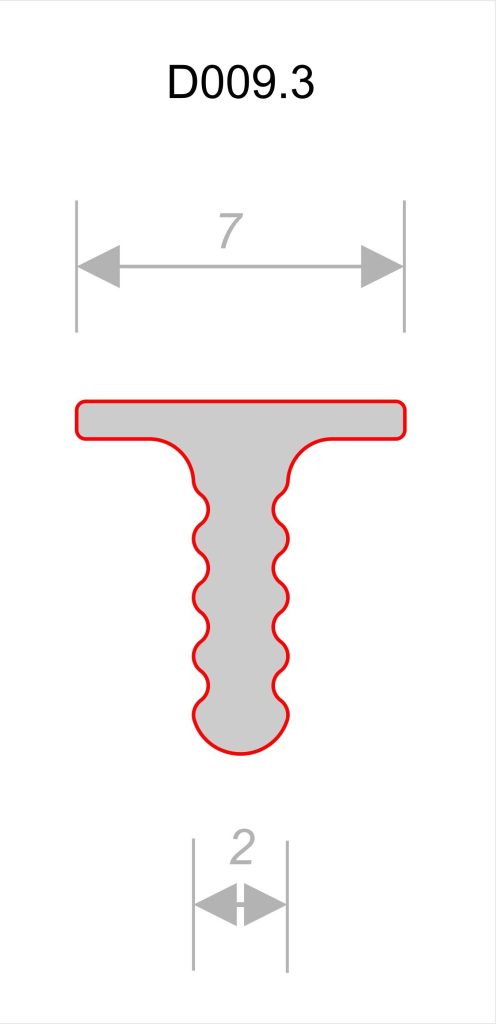 Теневой профиль Decaro Engineering D009.3A Черный 3,0 м