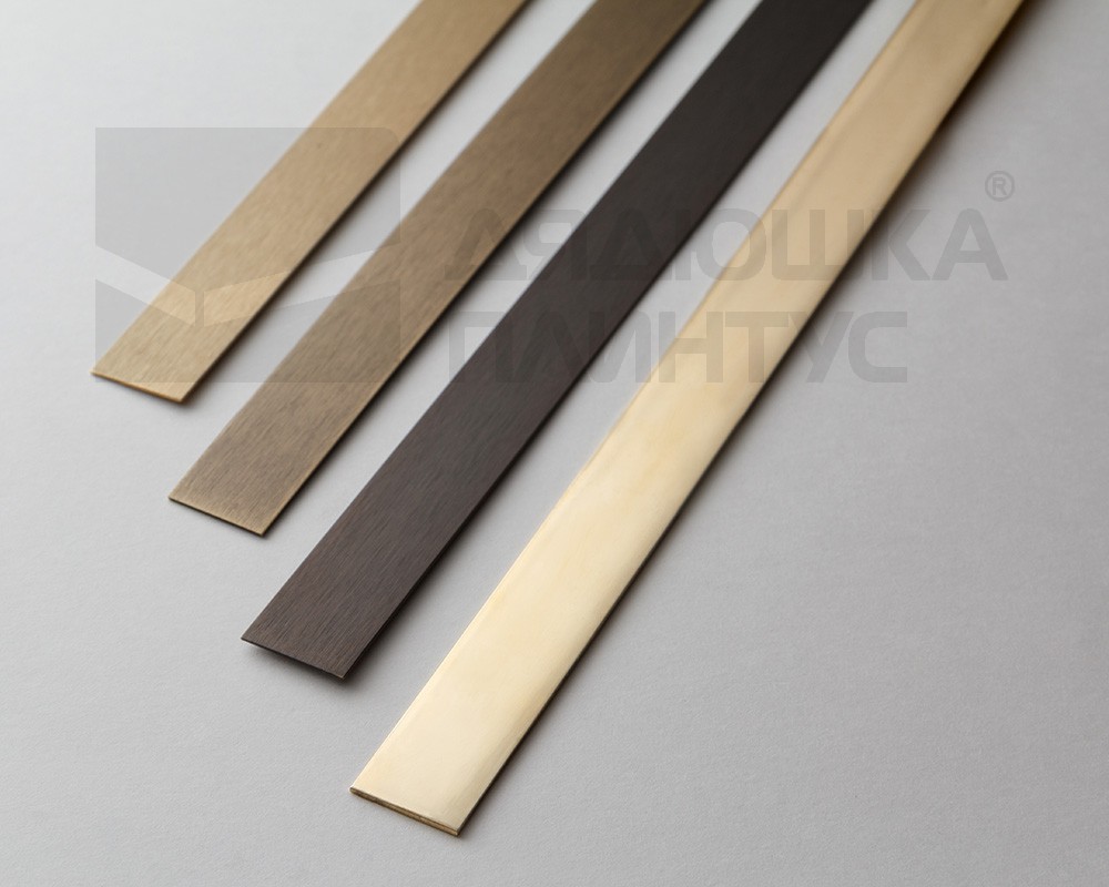 PVL88-04 Полоса латунь антик бронза светлая 15мм 2,7м