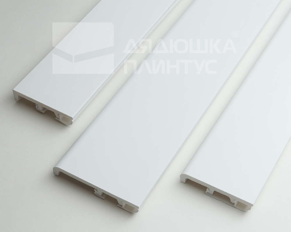 Плинтус Дуэт СОЛИД 1 UHD 55/80 2,0 м, Белый под покраску