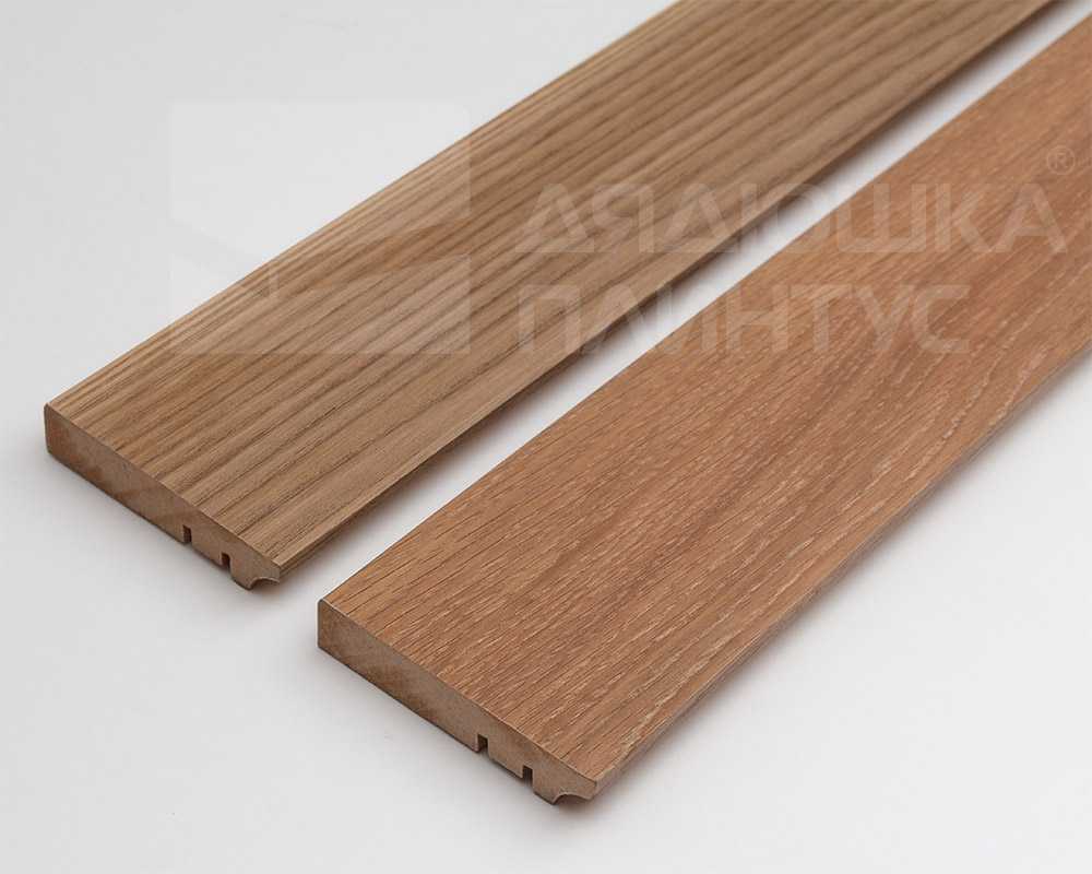 Плинтус МДФ Волшебная палочка Гарден 60 мм.206 Дуб коричневый