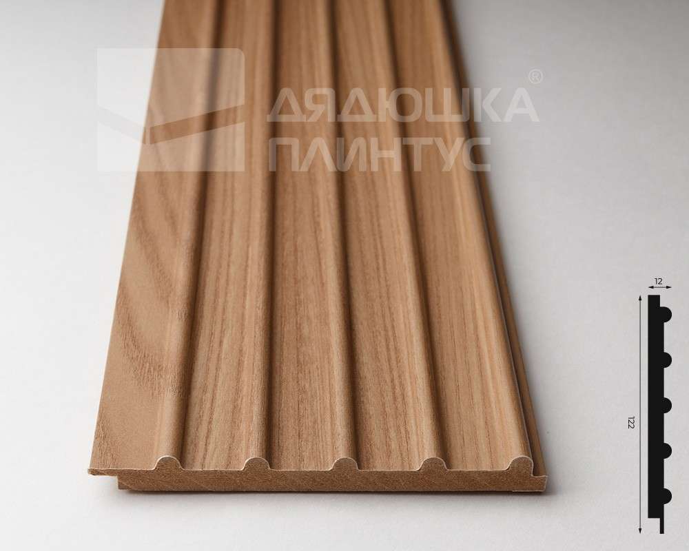 Панель МДФ ACUPAN 61.08.122507.95 трубки 12х122х2760 мм Эльм натуральный