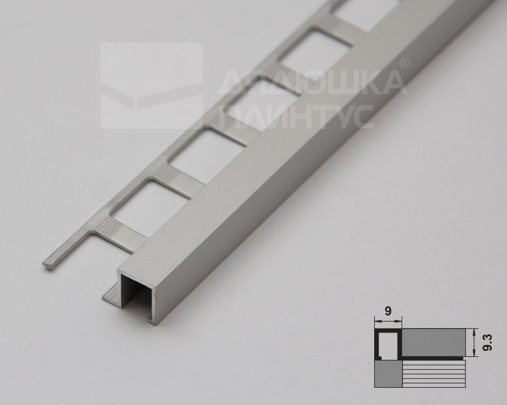 Профиль окантовочный ПК 11-8.2700.01л Серебро