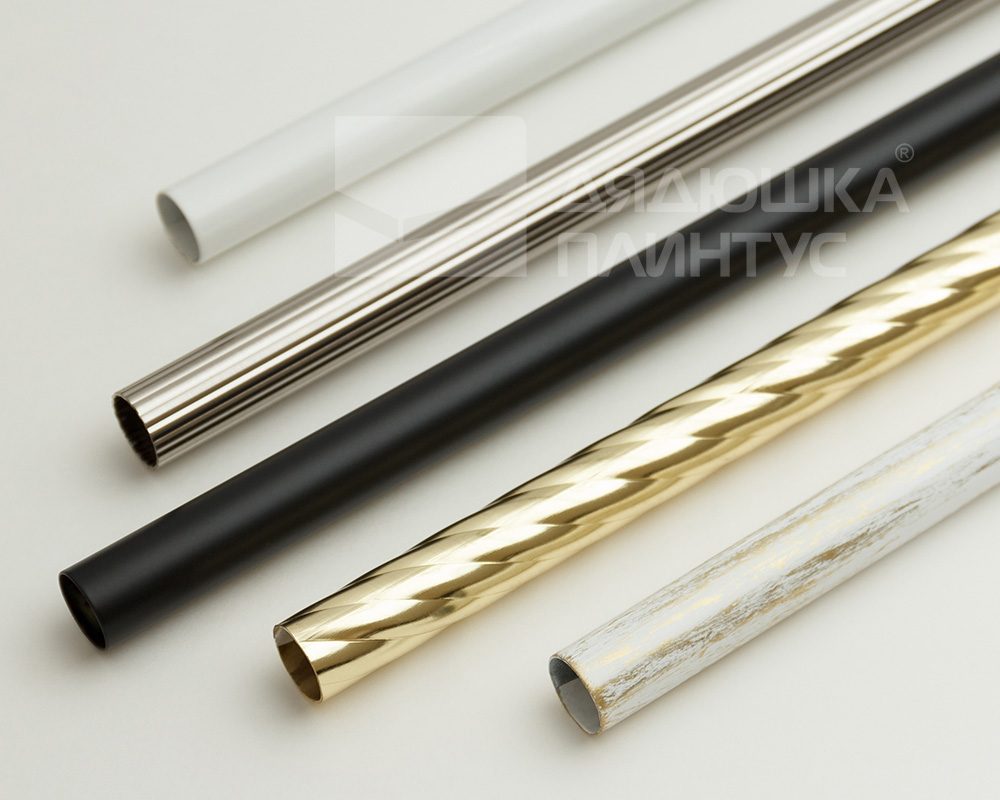 Карниз двухрядный кованый УЮТ D25мм 2,0м Черный