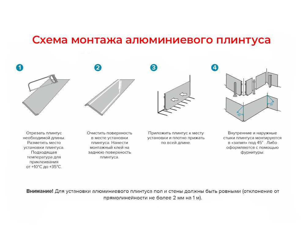 Плинтус алюминиевый. Крац медь 80 мм BTRS 80A