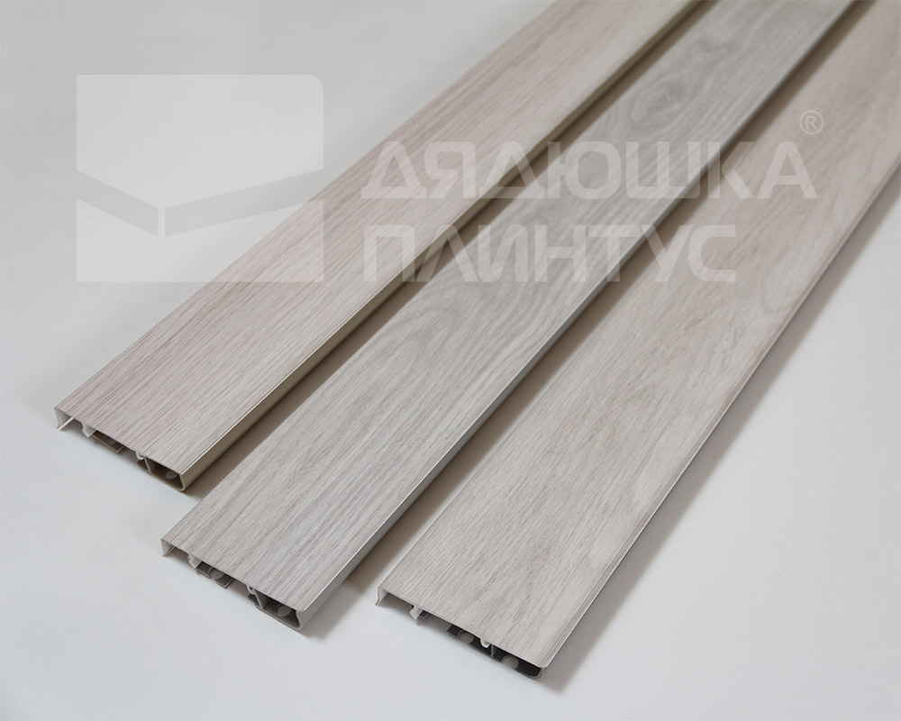 Плинтус ПВХ Cezar матовый с мягким краем HI-LINE PRESTIGE 281 Дуб масала