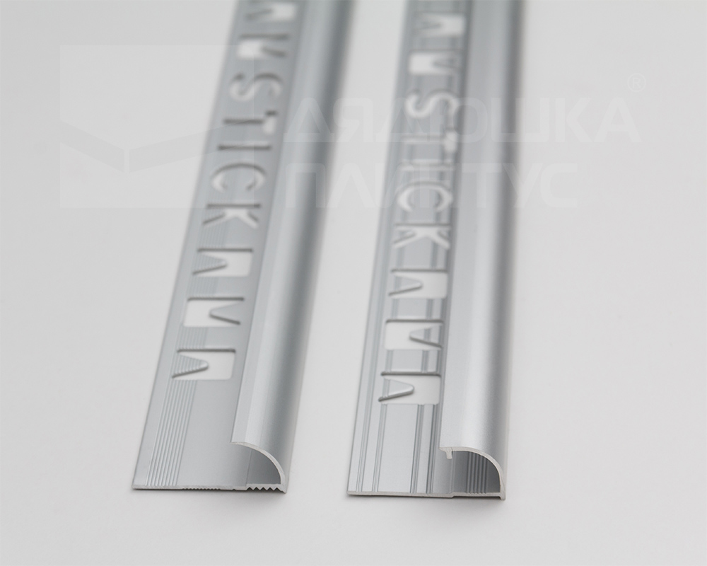 Профиль окантовочный Волшебная палочка MSPK 03-9.2700.01L 9мм 2,7м Серебро Люкс