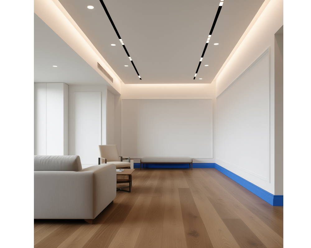 Плинтус из полистирола высокой плотности NMC Wallstyl FO1 Белый