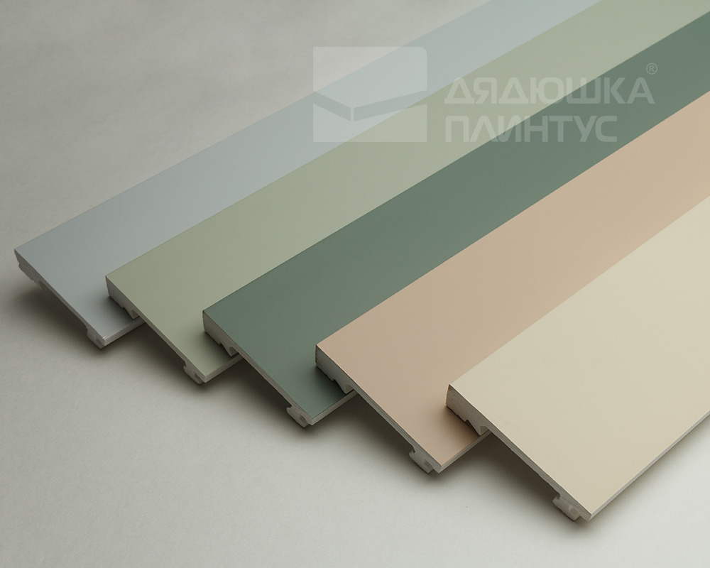 Плинтус из полистирола высокой плотности Волшебная Палочка. Окрашенная. 80мм 2м. NCS 1002-Y50R