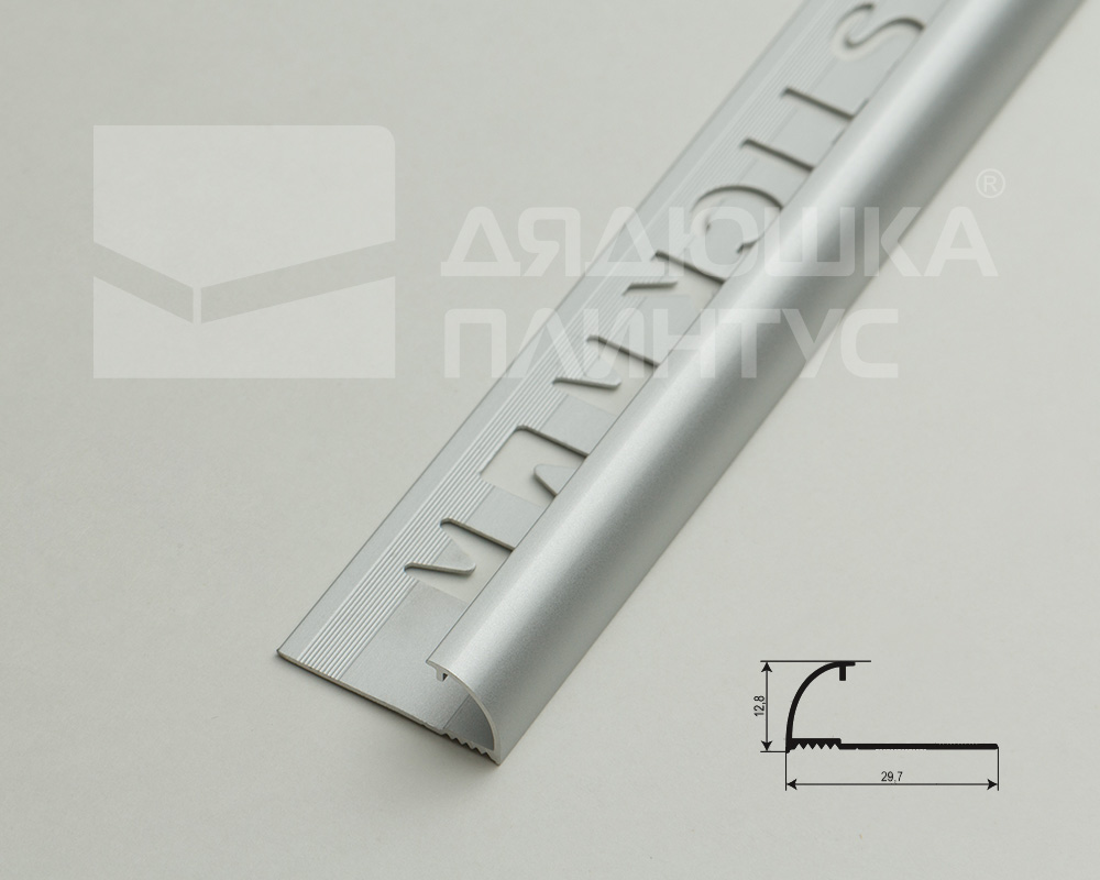 Профиль окантовочный Волшебная палочка MSPK 03-9.2700.01L 9мм 2,7м Серебро Люкс