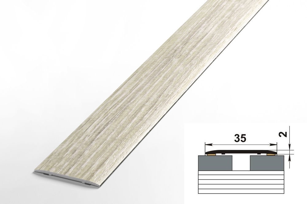 Порог одноуровневый ЛС 35.900.4025 Дуб реставрированный