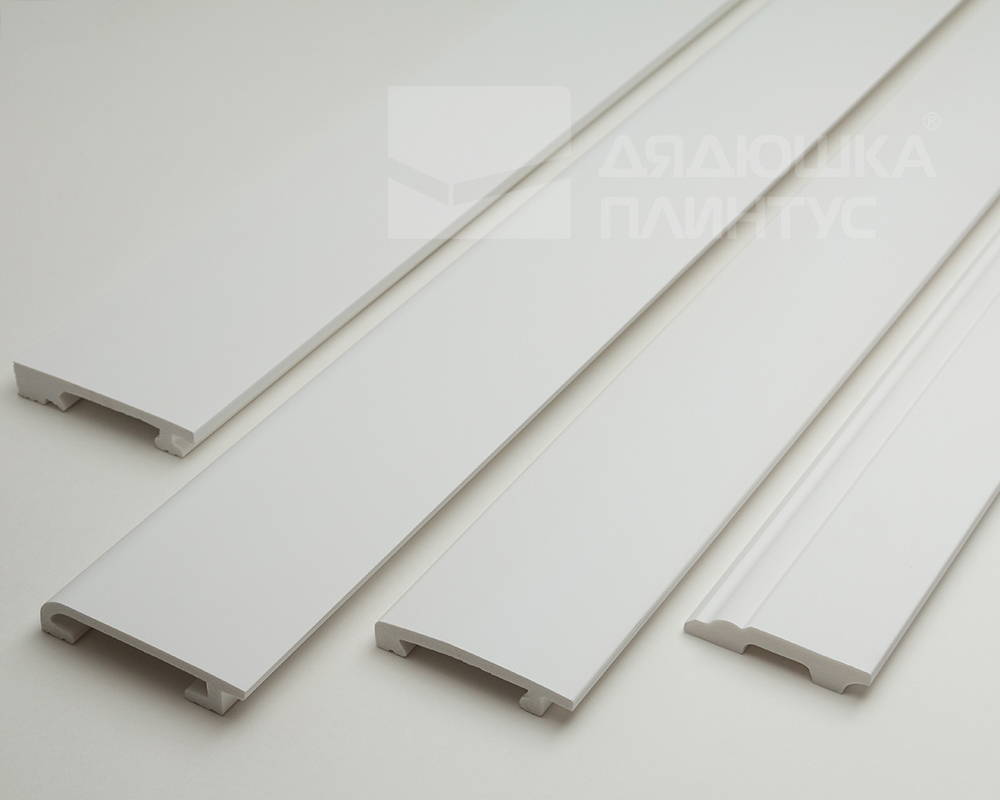 Плинтус СОЛИД 1 UHD 46/80 80*16*2000 Белый под покраску