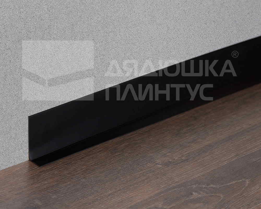 Плинтус эластичный на клеевой основе ПВХ Dollken WLK50 50мм х 15мм 0110 Черный
