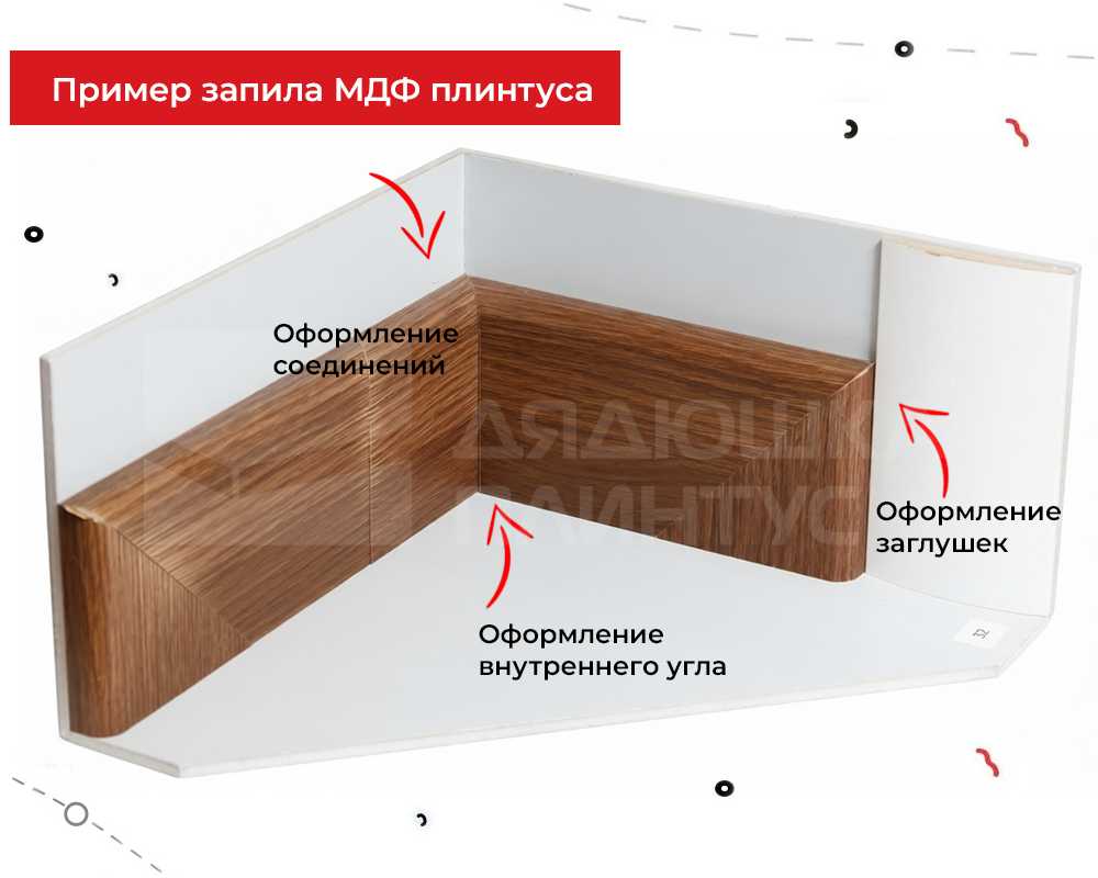 Плинтус МДФ Лука Пл 80МДФ.2700.Point line 24051 Лапачо африканское