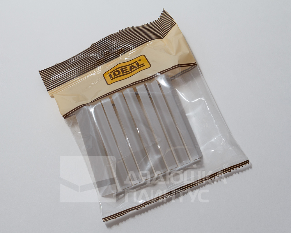 Накладки для плинтуса прямоугольный 80мм Идеал Дюра 002 Светло-серый