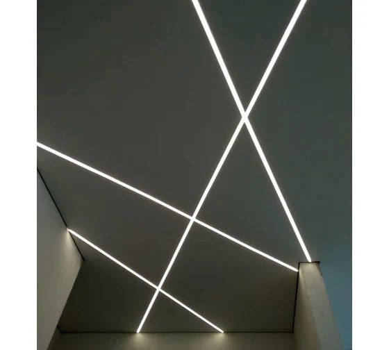 Алюминиевый профиль для светодиодной подсветки Волшебная палочка. Чёрный матовый