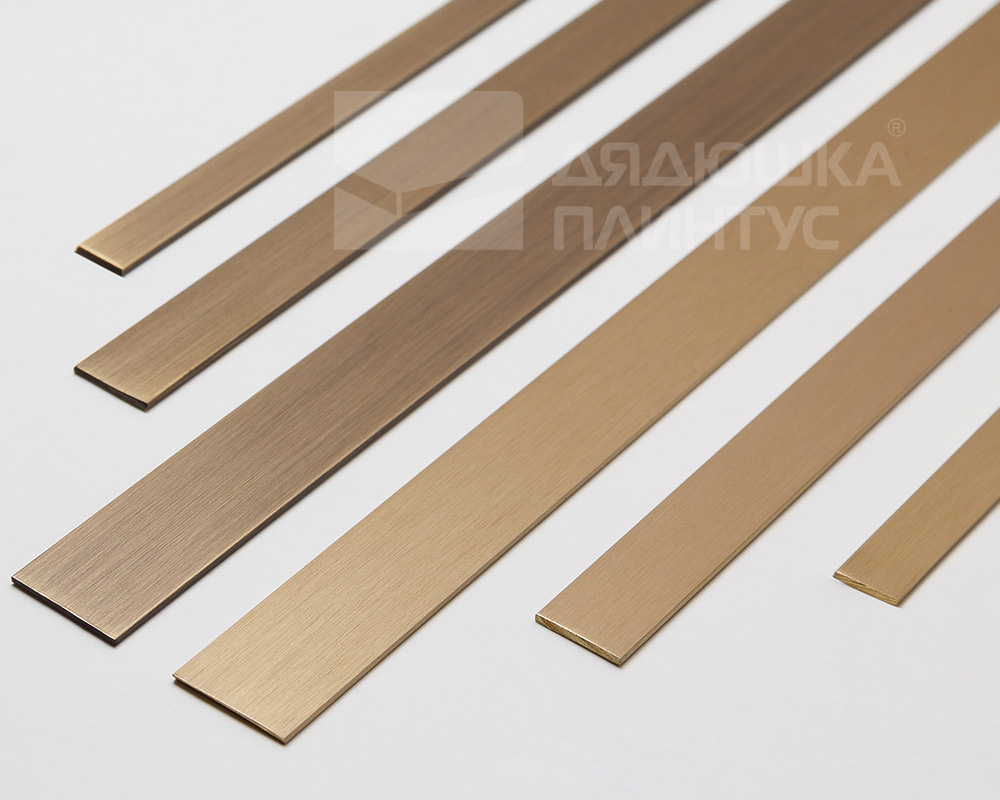 PVL88-04 Полоса латунь антик бронза светлая 15мм 2,7м