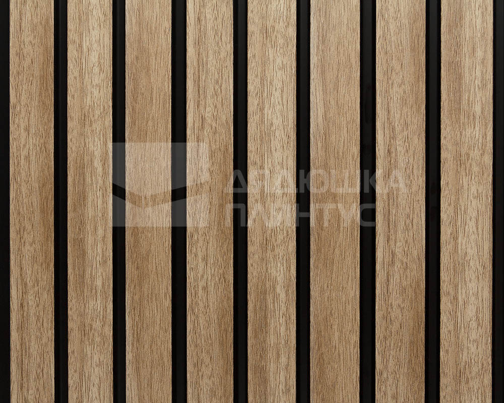 Панель вспененный полистирол ГРЕЙС 3D RAIL 120*2700 мм.  Кедр