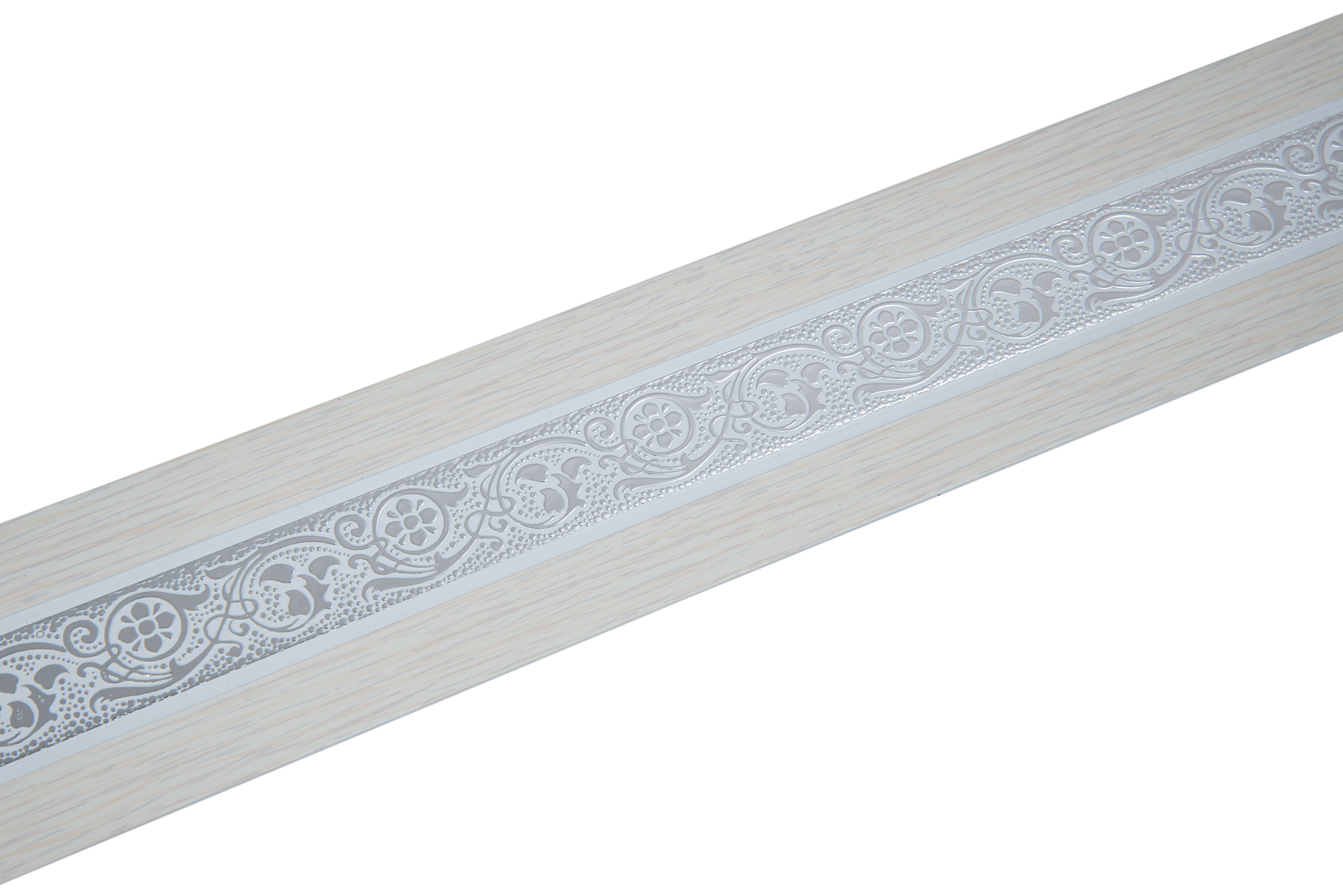 Планка ПВХ Грация МАГЕЛЛАН 7см 25м Серебро/Дуб беленый. Цена за 1 метр