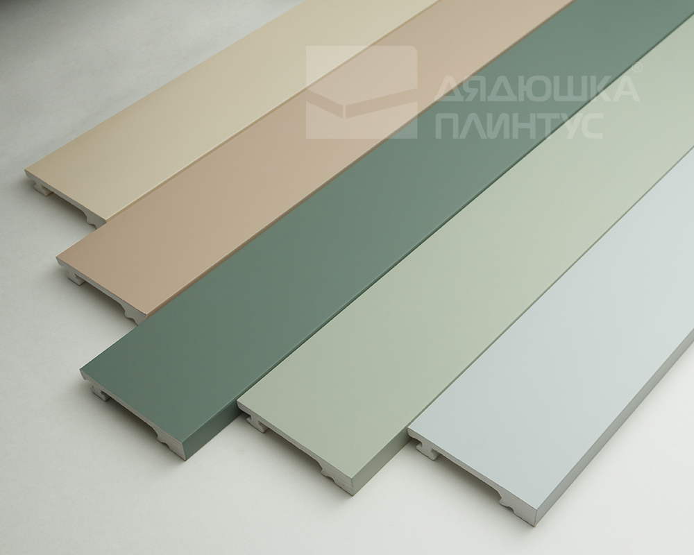 Плинтус из полистирола высокой плотности Волшебная Палочка. Окрашенная. 80мм 2м. NCS 1002-Y50R