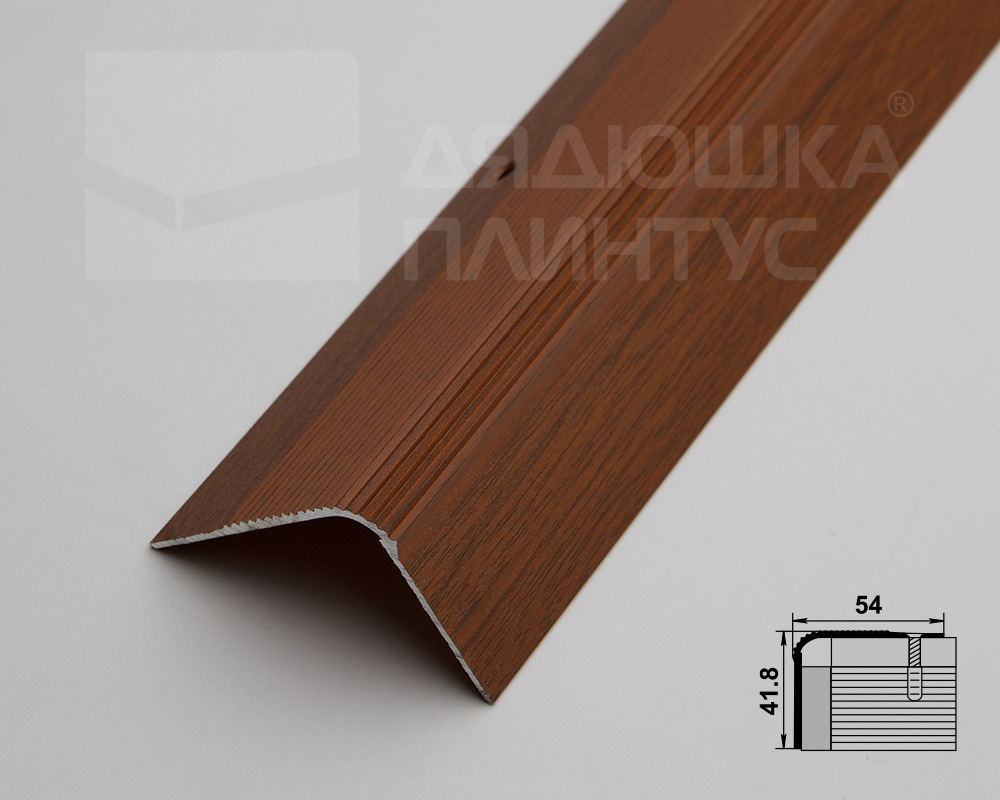 Порог угловой ПУ 02.1800.088 Орех