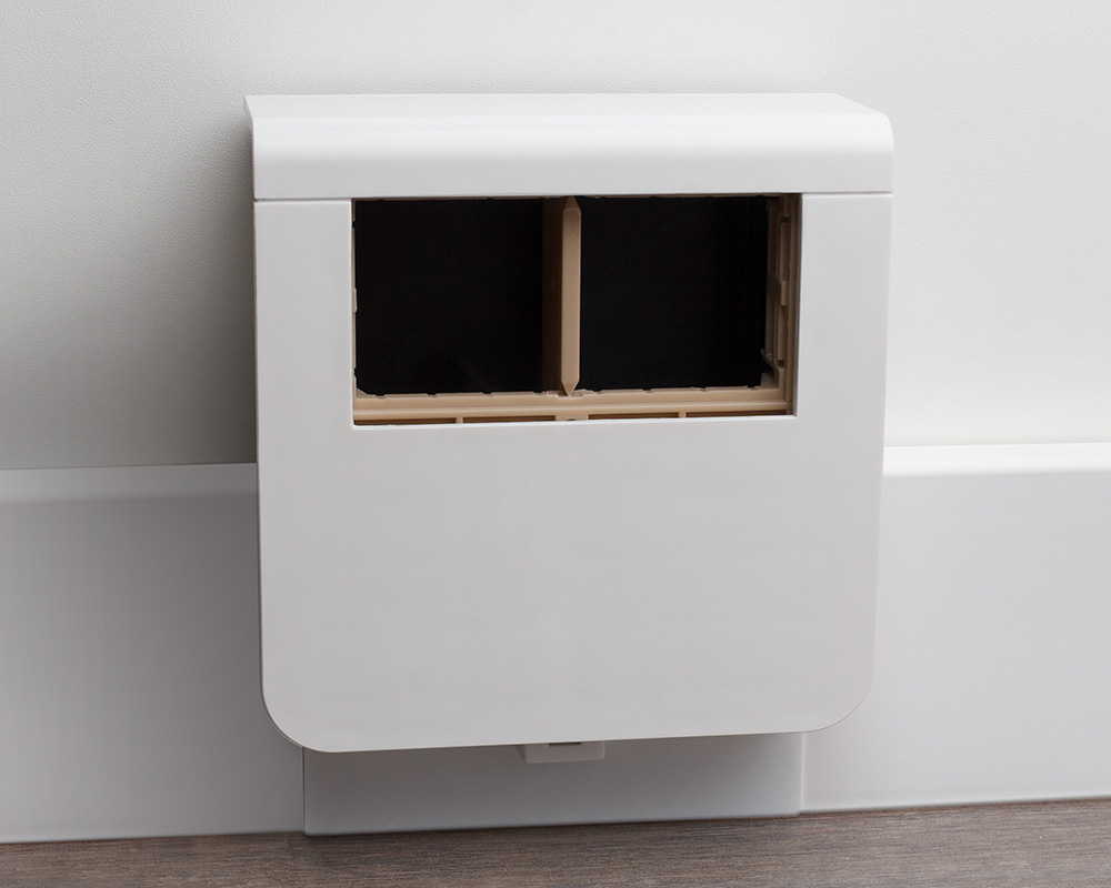 Декоративная накладка на монтажный бокс 1компл. Белый