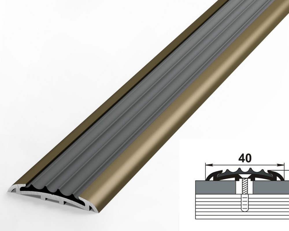 Порог одноуровневый ПС 08-1.1800.04л Бронза