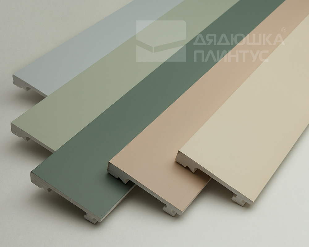 Плинтус из полистирола высокой плотности Волшебная Палочка. Окрашенная. 80мм 2м. NCS 1002-Y50R