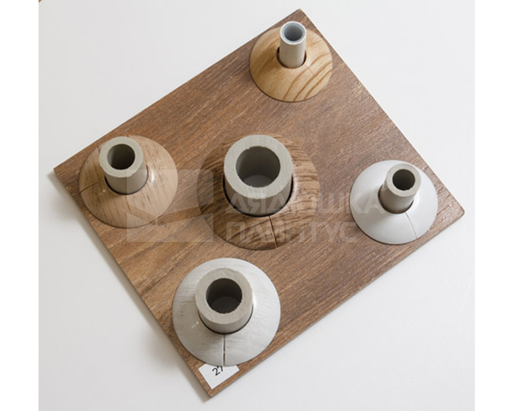 Розетта для труб ПВХ Грейс D16 195 Сосна серебристая