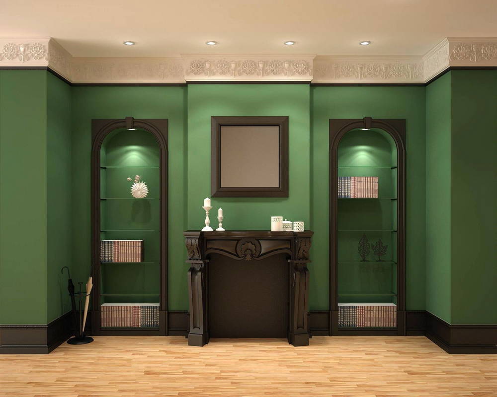 Плинтус из полистирола высокой плотности NMC Wallstyl FD21 Белый