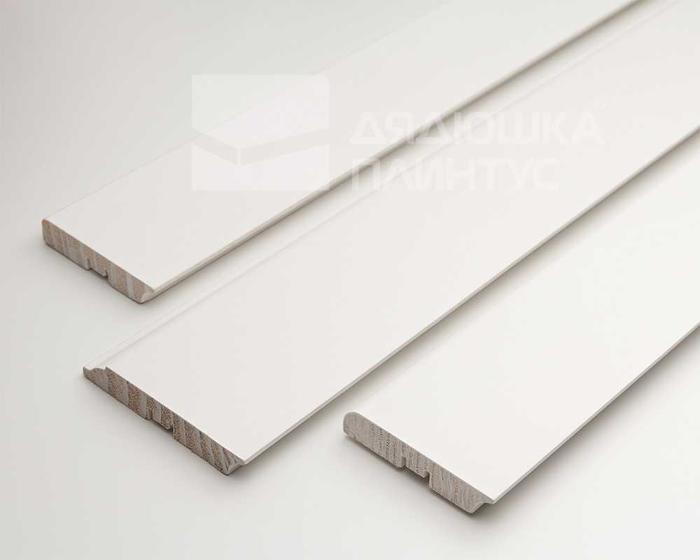 Плинтус кедр Стоунвуд. 60 60мм 2,35м Белый