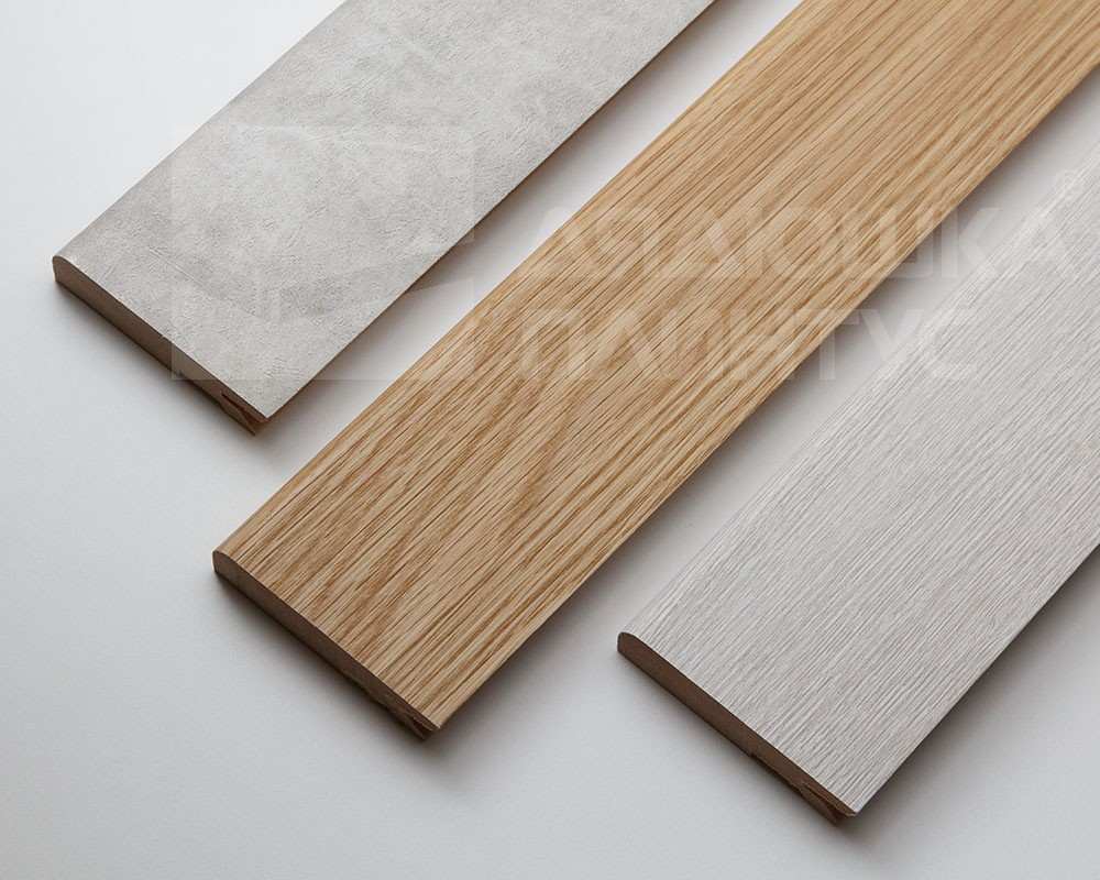 Плинтус МДФ Лука Пл 80МДФ.2700.Point line 24067 Скай грей