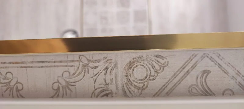 Профиль для плитки внешний Волшебная палочка MSPK 03-12.2700.PB латунь полированная 12мм*2,7м