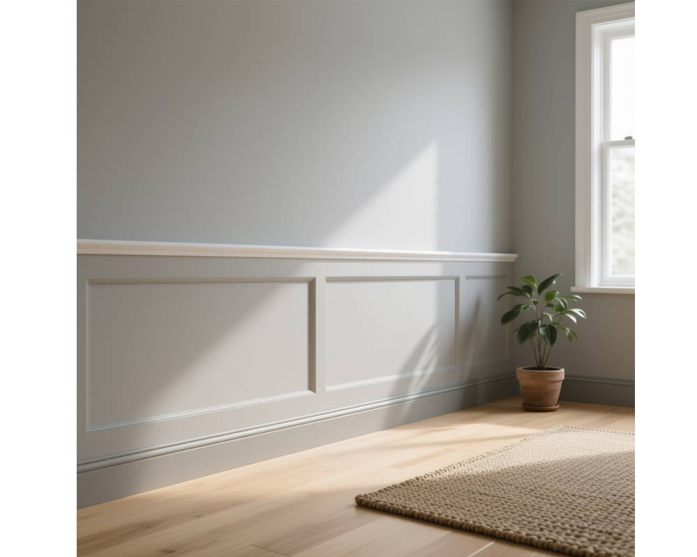 Плинтус ПОЛИСТИРОЛ HI WOOD B80C 80мм х 11мм х 2,0м. Окраска включена в стоимость