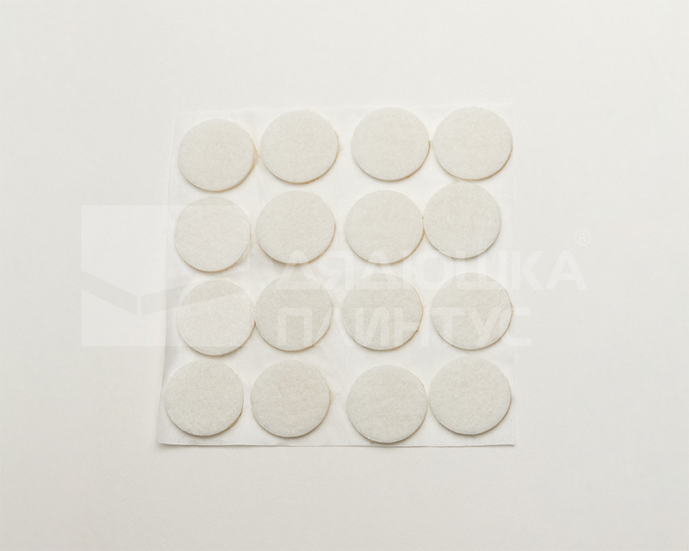 Протекторы фетровые ГРЕЙС 22мм Белый