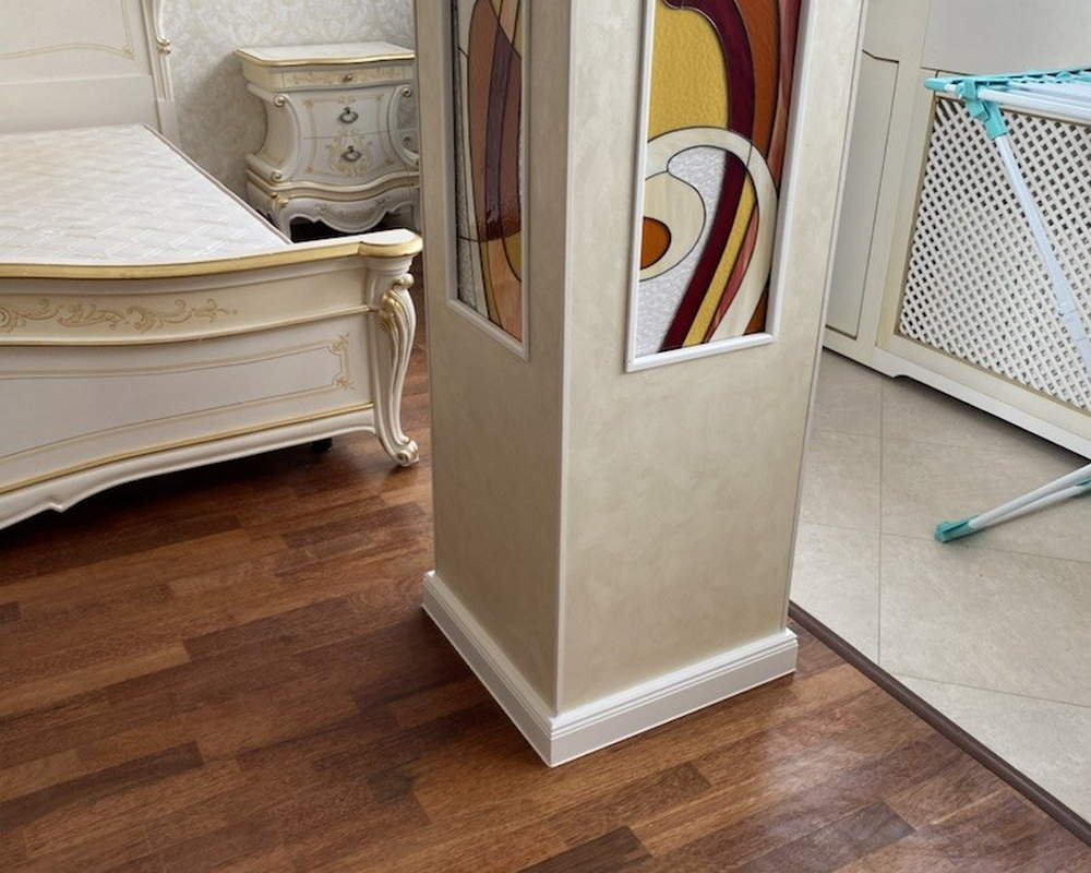 Плинтус ХДФ Dollken Cubu Hamburg Style 80мм х 2,5 м 5012 Белый