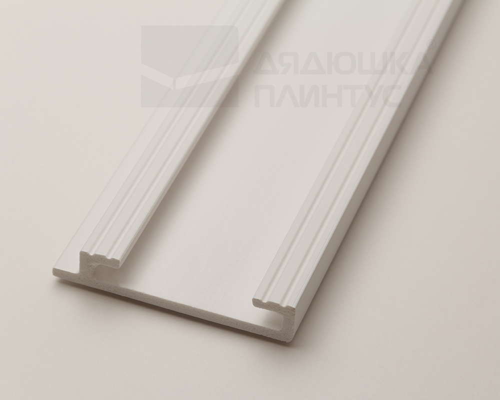 Плинтус СОЛИД 1 UHD 46/80 80*16*2000 Белый под покраску