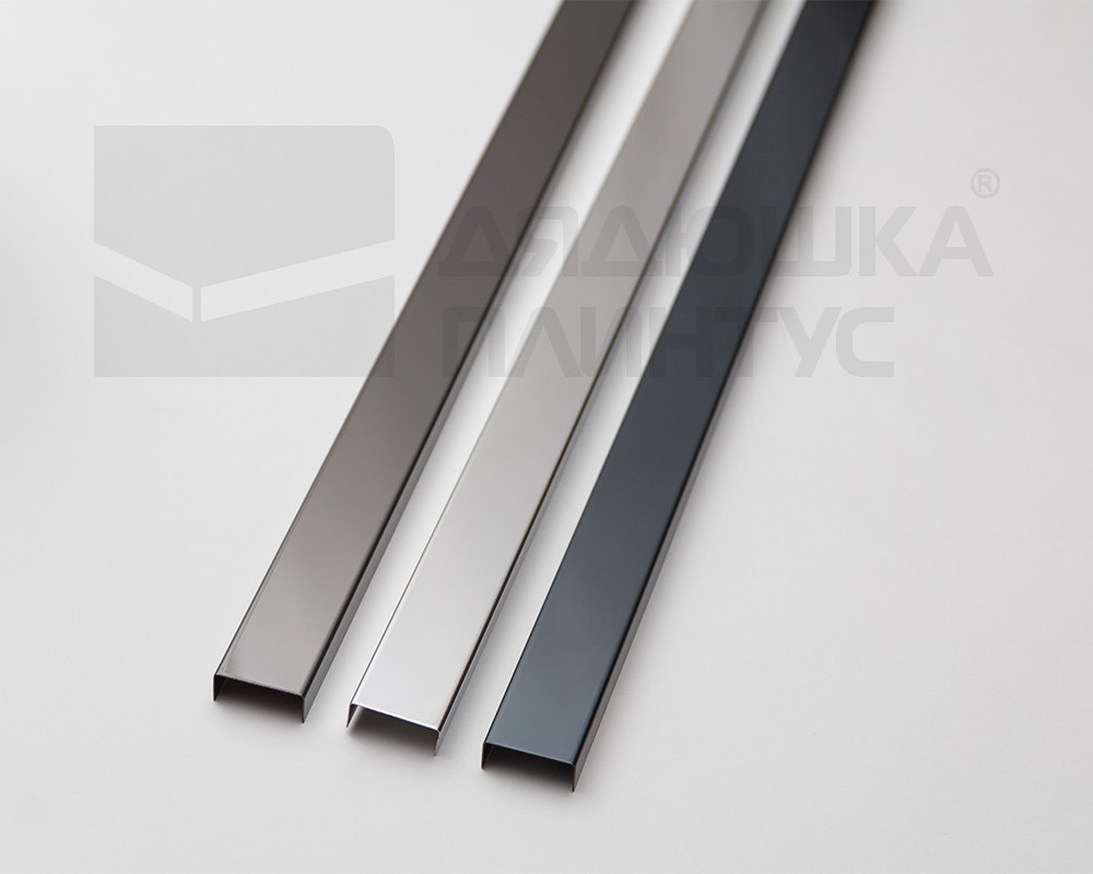 Профиль П-образный Волшебная палочка MSPP 04-8.2700 Антрацит блестящий