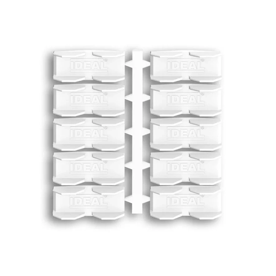 Соединители универсальные прямые и угловые для плинтуса ПВХ Дюра ИДЕАЛ 80мм 10шт/уп 001 Белый