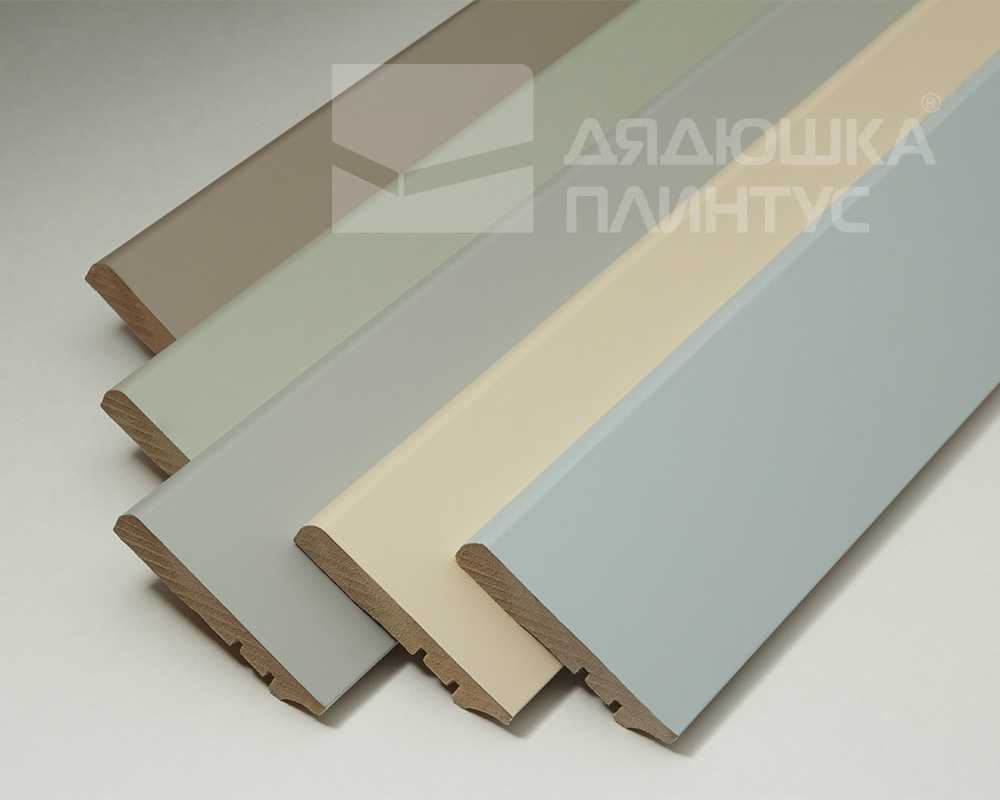 Плинтус МДФ Волшебная палочка 81402 81мм 2,4м.  Окрашенная. RAL 1013