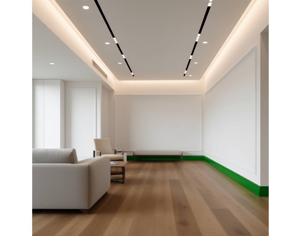 Плинтус ПОЛИСТИРОЛ HI WOOD B80C 80мм х 11мм х 2,0м. Окраска включена в стоимость